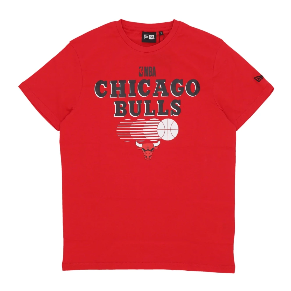 New era Chicago Bulls NBA Grafisch T-shirt Rood Zwart Red Heren