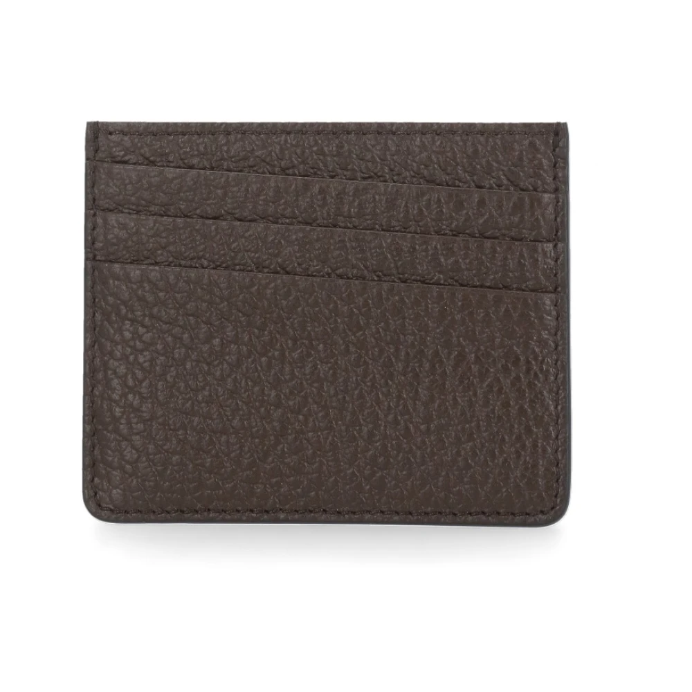 Maison Margiela Unisex Brown Leather Wallet With Iconic Logo