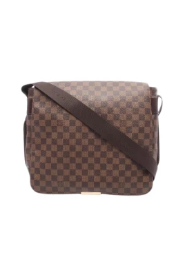 Pre-owned Bastille Damier Ebene Coated Canvas Shoulder Bag