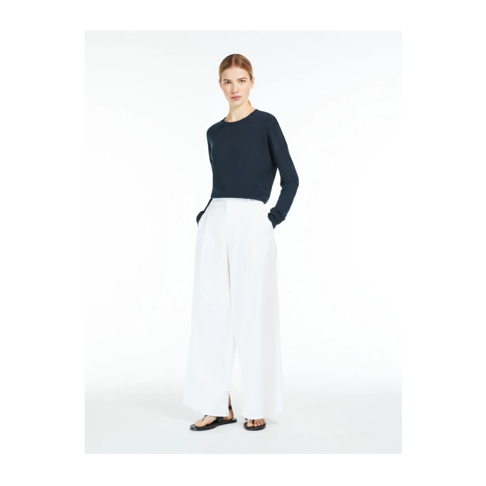 Max Mara Linnen tops en hemdjes Blue Dames