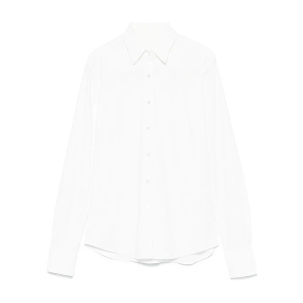 Xacus Stretch Katoen Wit Overhemd Vrouwen White Dames