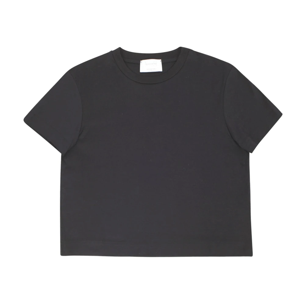 Daniele Fiesoli Katoenen Crop T-shirt Black Dames