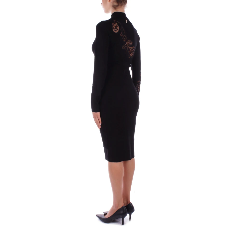 Blugirl Zwarte Kant Uitgesneden Jurk Black Dames