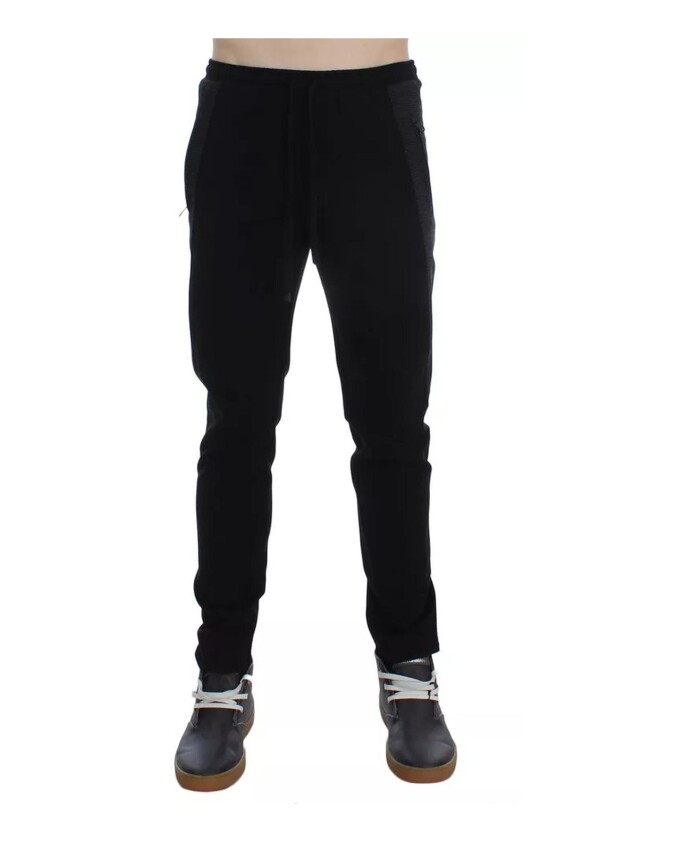 pantalon-casual-en-coton-stretch-noir-gris