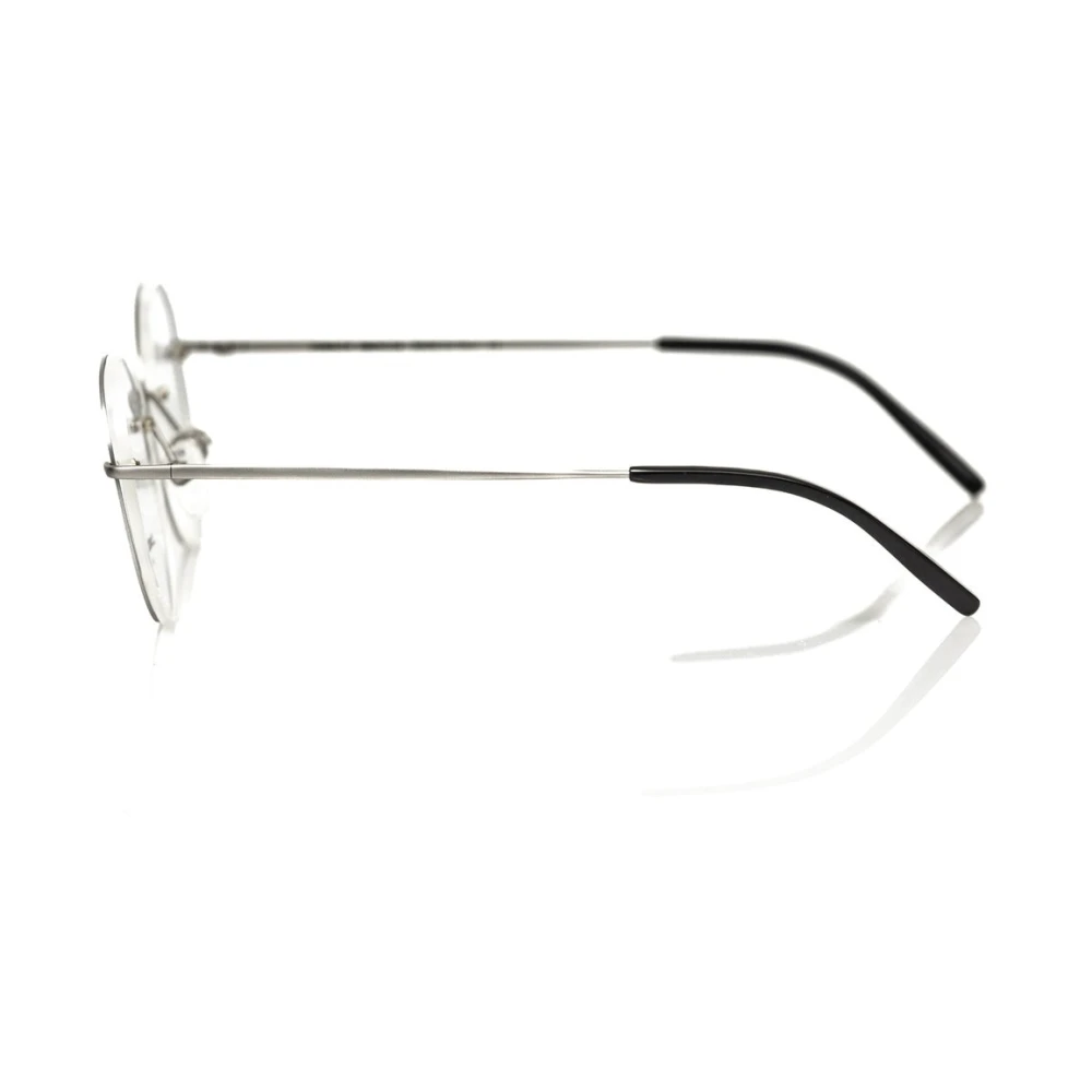Frankie Morello Ronde Metalen Frame Bril Gray Heren