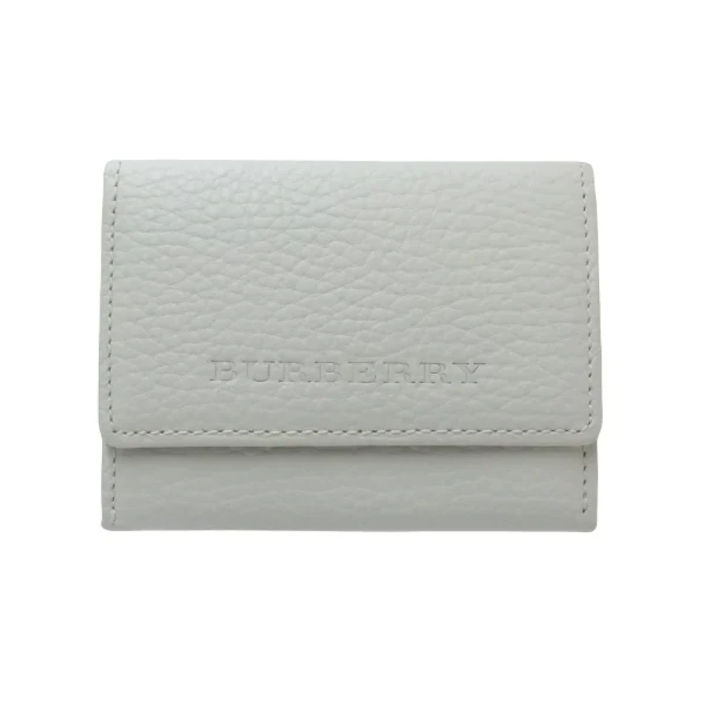 Burberry Vintage Pre-owned Leather wallets White Dames