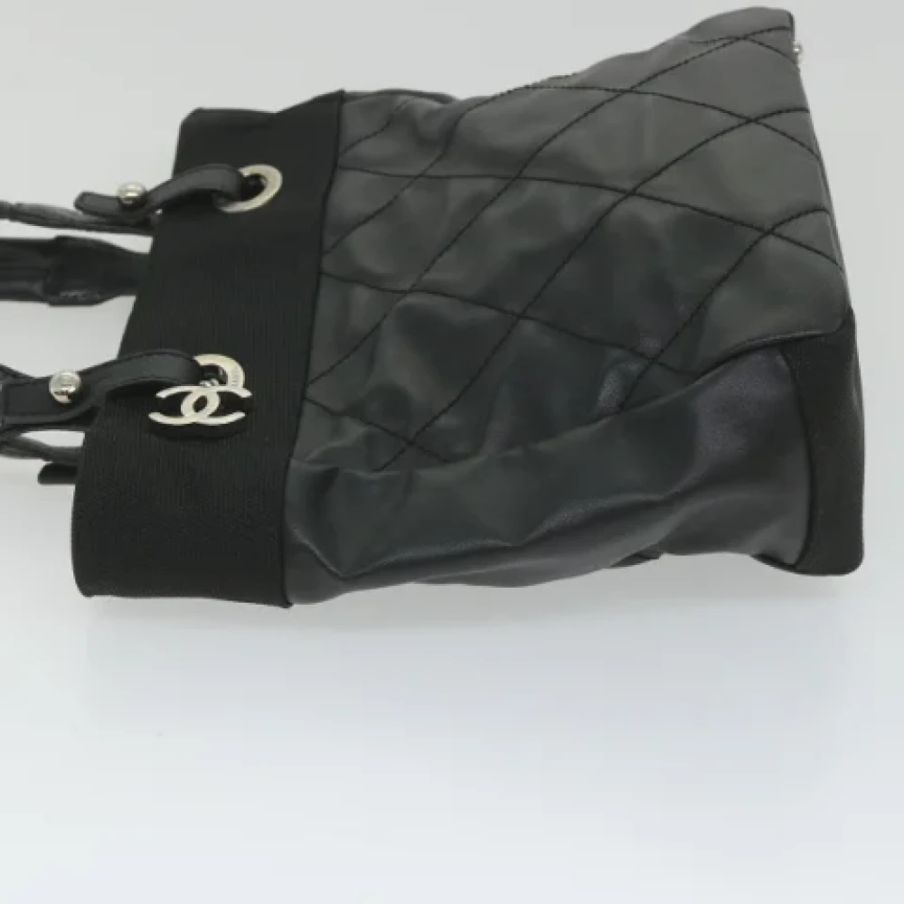 Chanel Vintage Pre-owned Canvas totes Black Dames