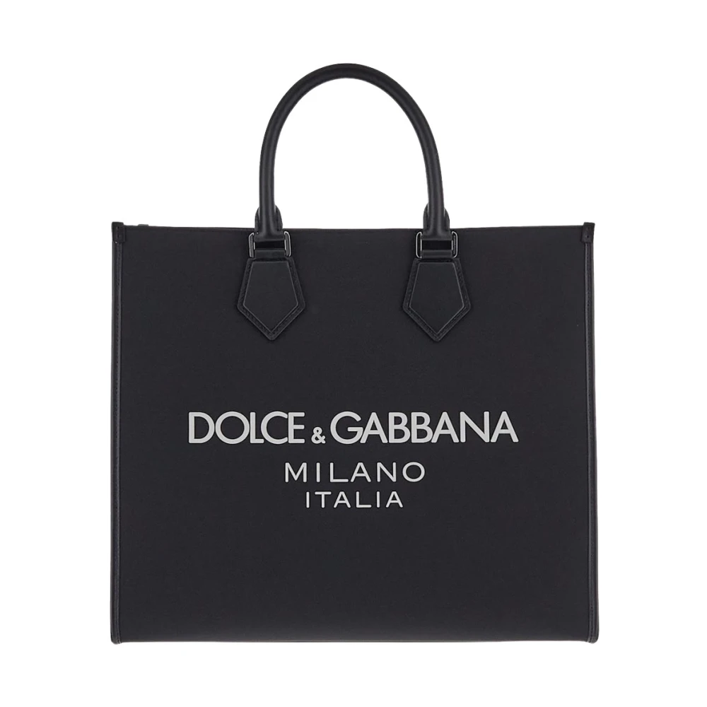 Dolce & Gabbana Stijlvolle Logo Shopper Tas Black Heren