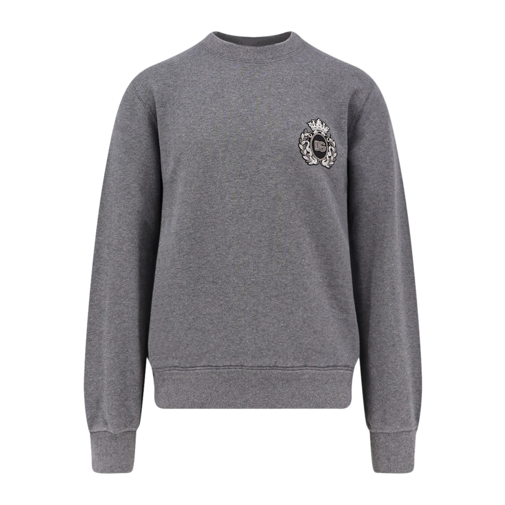Dolce & Gabbana Men's Gray Grey Crew-Neck Jumper Made In Italy 2XL
