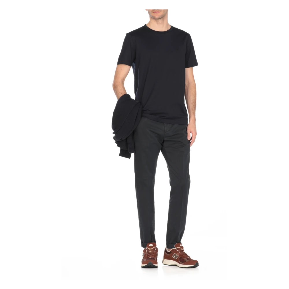 Dondup Blauwe Katoenen Broek met Zakken Blue Heren