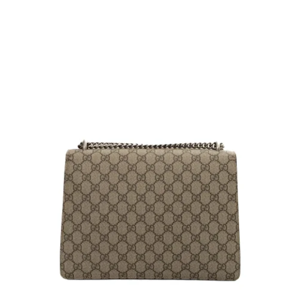 Gucci Vintage Pre-owned Canvas gucci-bags Beige Dames