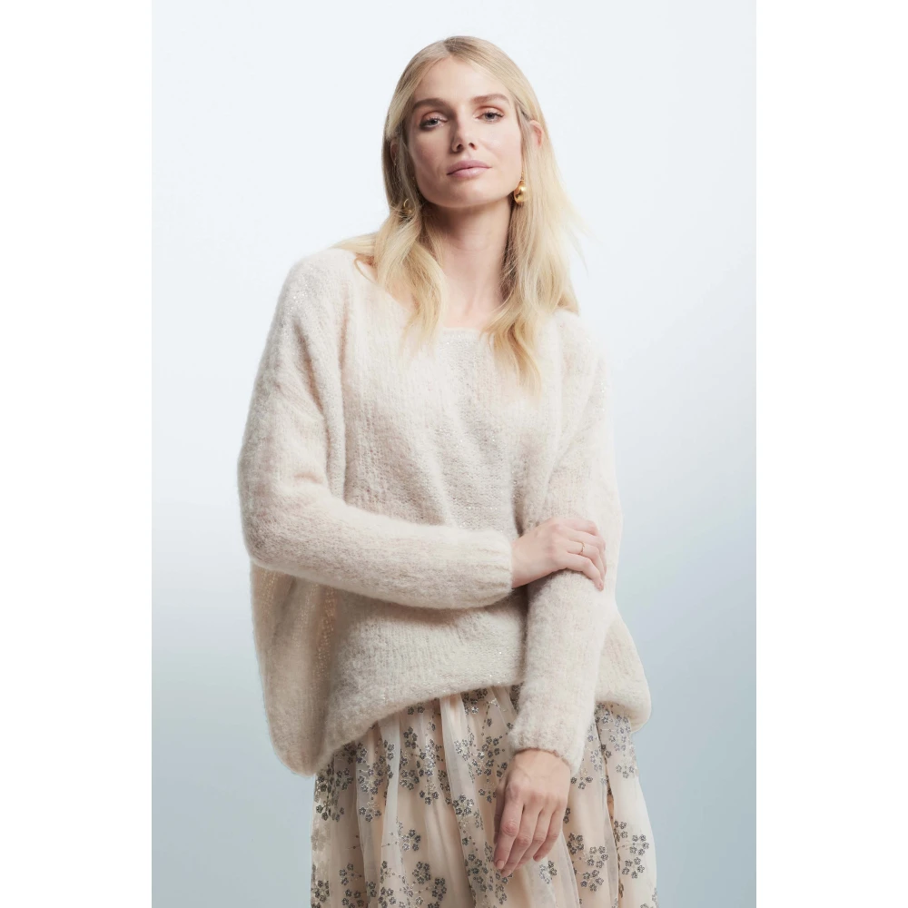 Kocca Trui met diamantpatroon Beige Dames