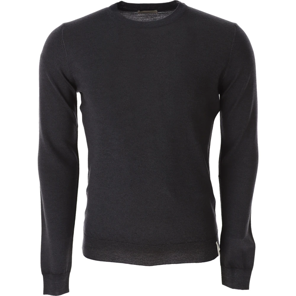 Brooksfield Round-neck Knitwear Gray Heren