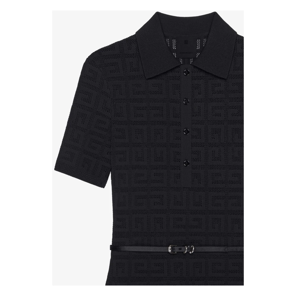 Givenchy Voyou Polo Stijl Jurk Black Dames