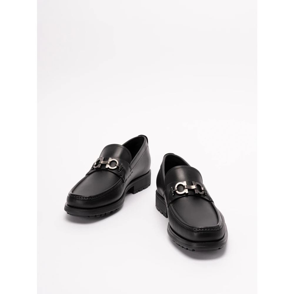 Salvatore Ferragamo David Loafers Stijlvolle en tijdloze herenschoenen Black Heren