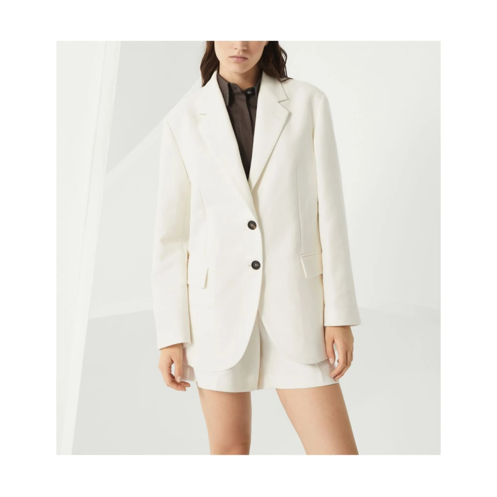 BRUNELLO CUCINELLI Stijlvolle Jassen Collectie White Dames