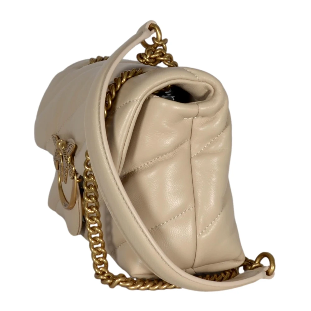 pinko Love Puff Mini Sheep Nappa Tas Beige Dames