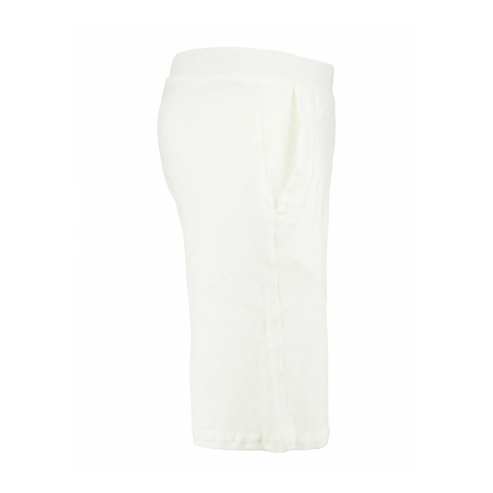 majestic filatures Comfortabele katoenen en modale Bermuda shorts White Heren