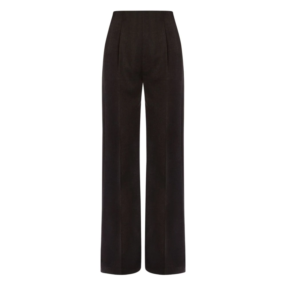 Alberta Ferretti Kvinno Svart Byxor Dam, 3XS, Högmidjade Byxor