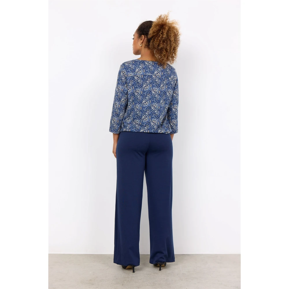 Soyaconcept Felicity Blauw Print Top Blue Dames