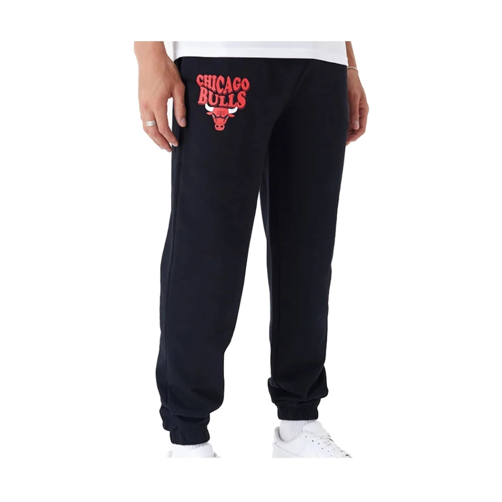 new era NBA Script Jogger Broek Black Heren