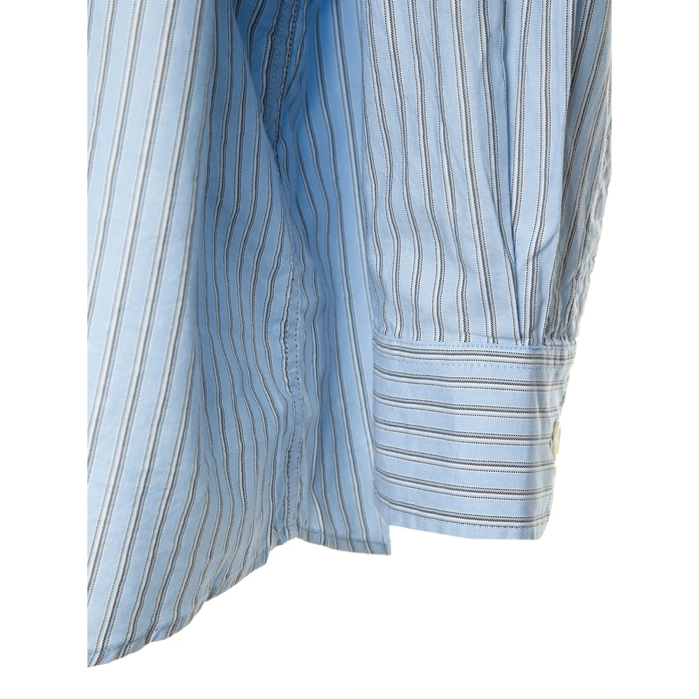 Our Legacy Casual Gestreept Overhemd met Kent Kraag Blue Heren