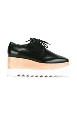 Front Lace-Up Fastening Platform Wedge