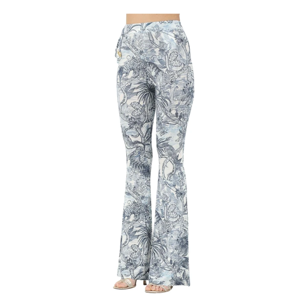 Just Cavalli Tropische Palazzo Broek Multicolor Dames