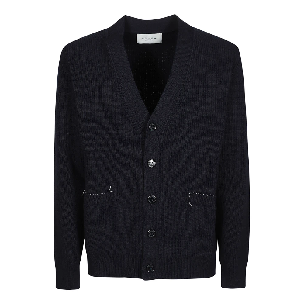 Ballantyne Stijlvolle V-hals Cardigan voor Vrouwen Blue Heren