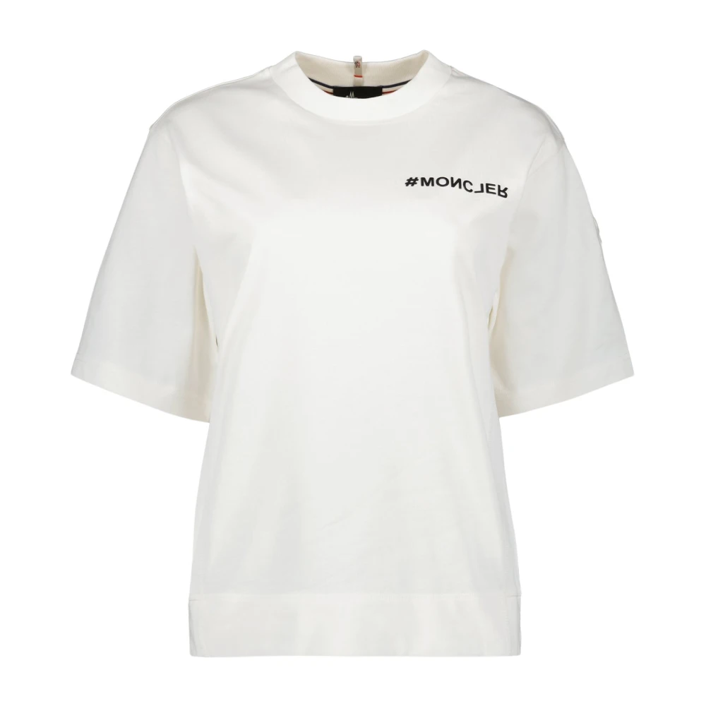 Moncler Casual Katoenen T-shirt voor Mannen White Dames