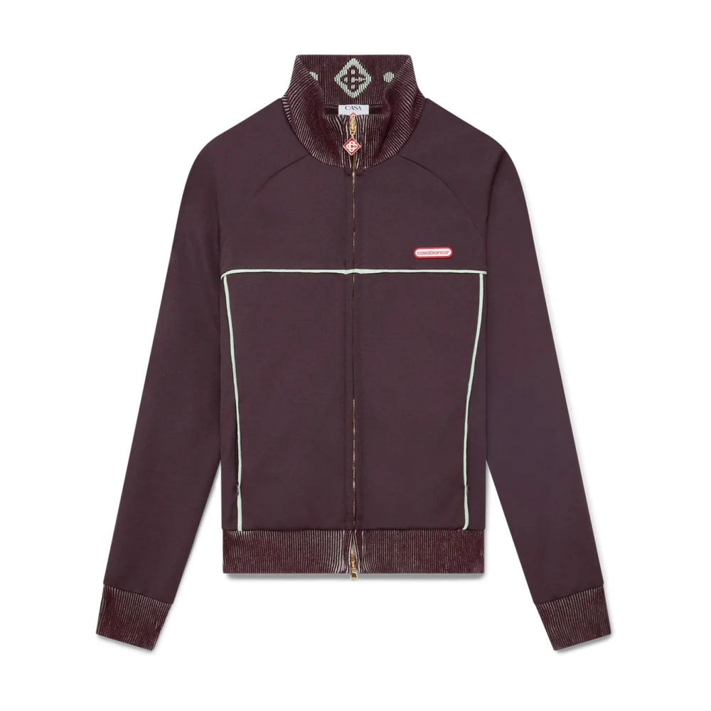 Casablanca Men's Brown Tricot Track Jacket