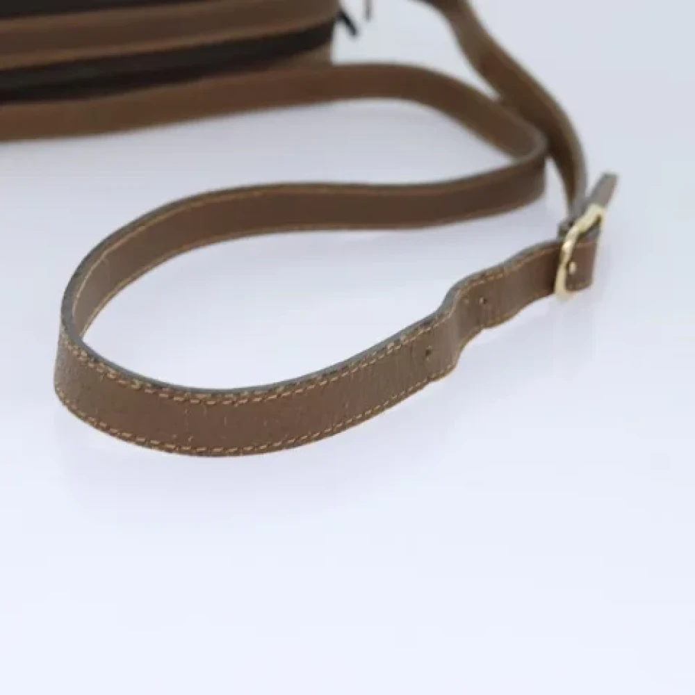 Gucci Vintage Pre-owned Leather gucci-bags Beige Dames