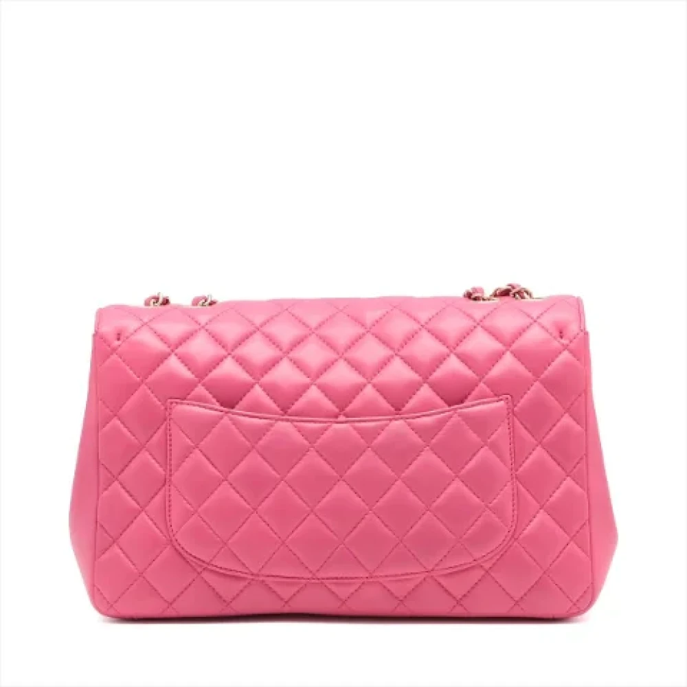 Chanel Vintage Pre-owned Leather handbags Pink Dames