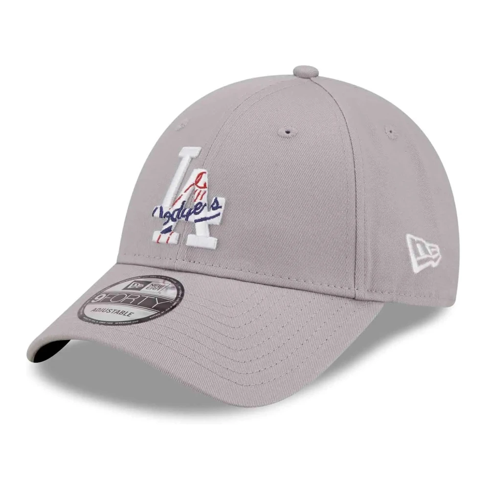new era Dodgers Team Logo Infill 9Forty Cap Gray Heren