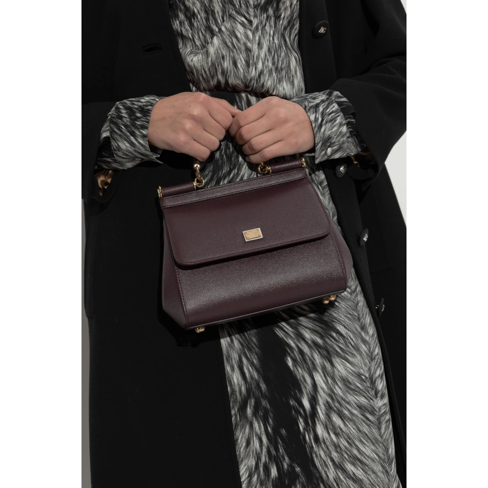 Dolce & Gabbana Handtas Sicily Medium Red Dames