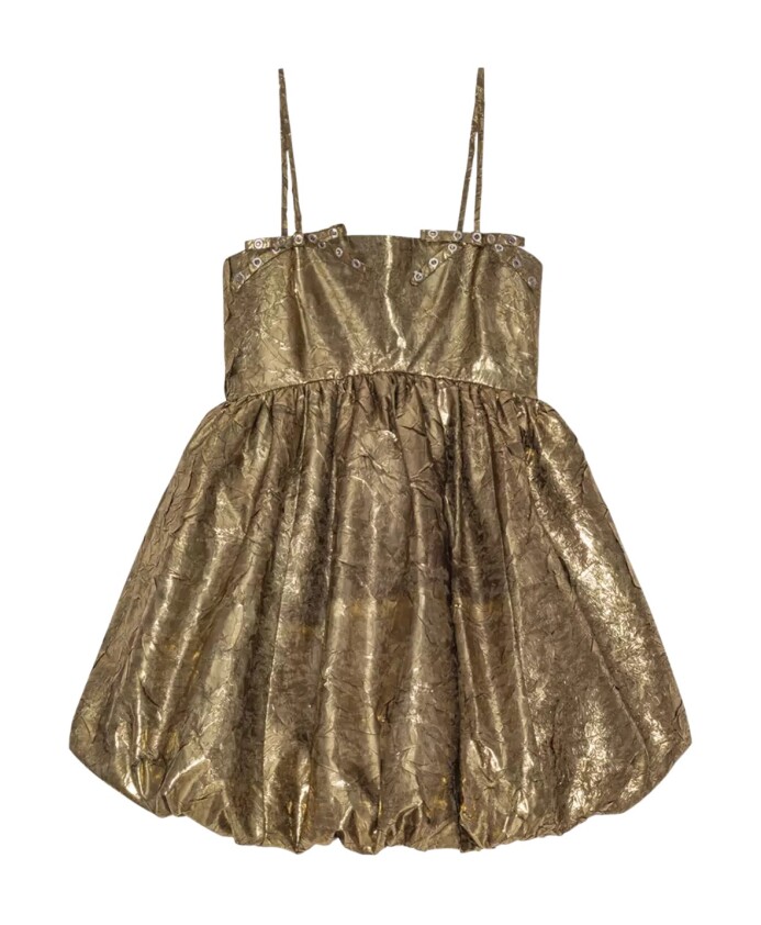 golden-mini-dress-with-bow-details