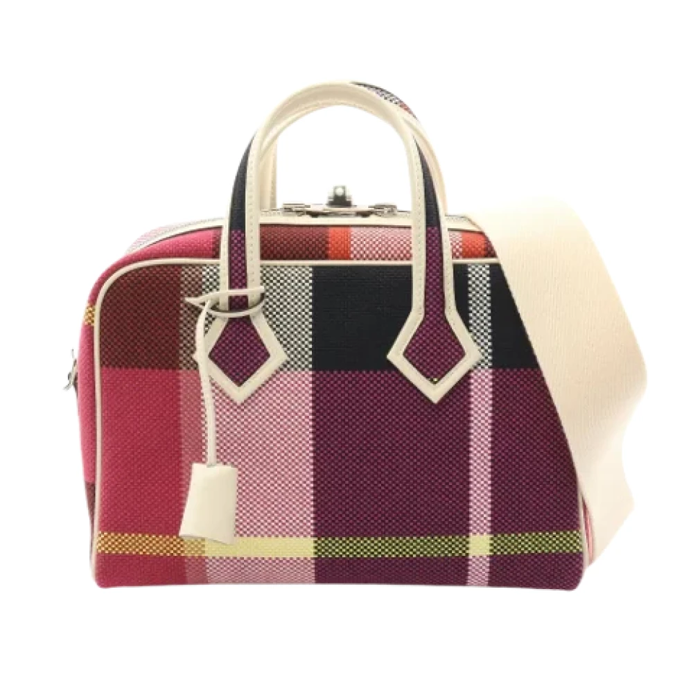 Hermès Vintage Pre-owned Cotton handbags Multicolor Dames
