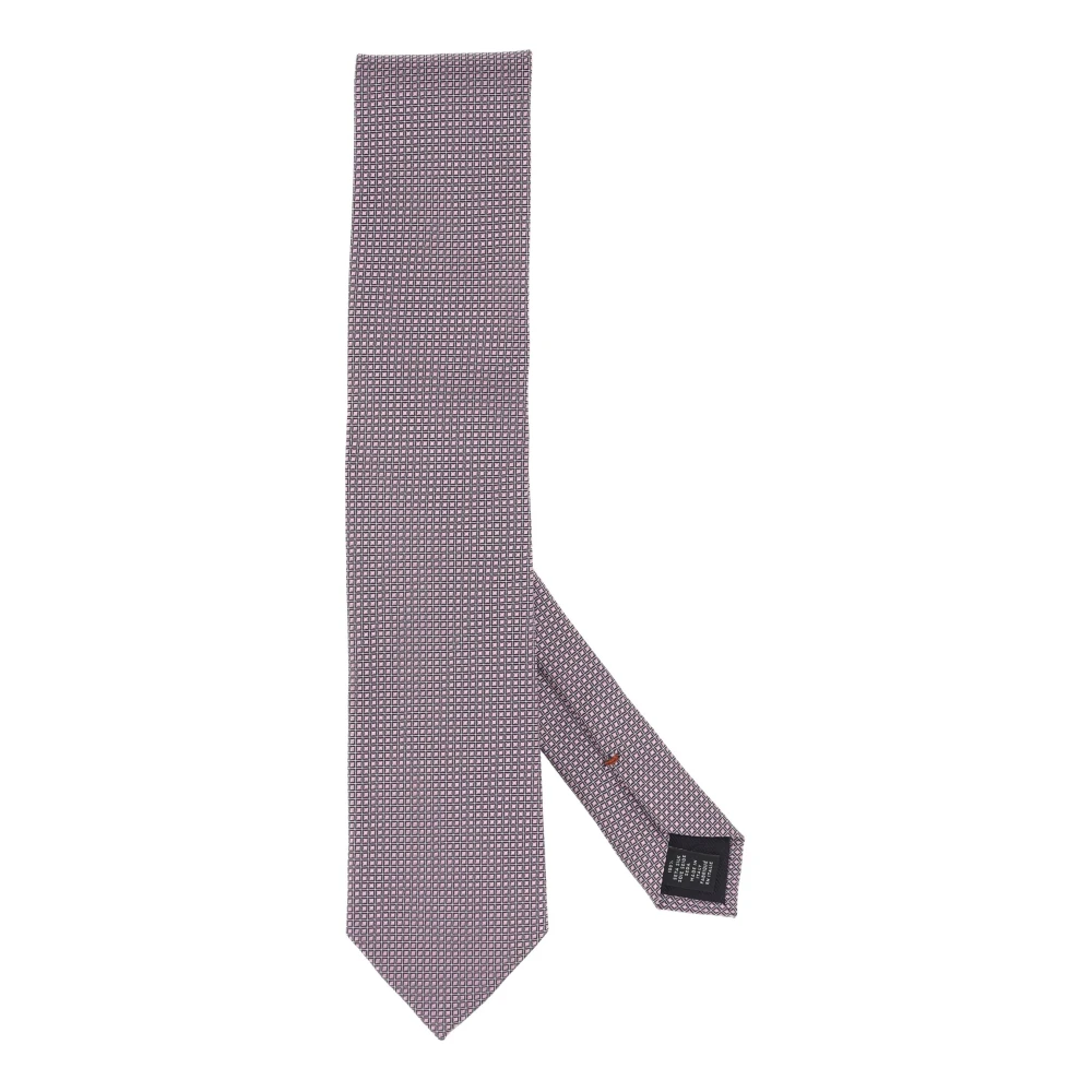 Ermenegildo Zegna Luxe Roze Zijden Stropdas Pink Heren