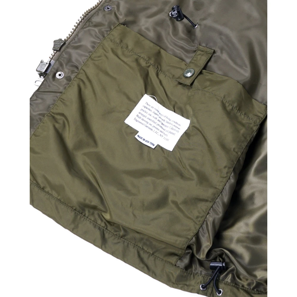Engineered Garments Field Parka Flight Satin Nylon Green Heren