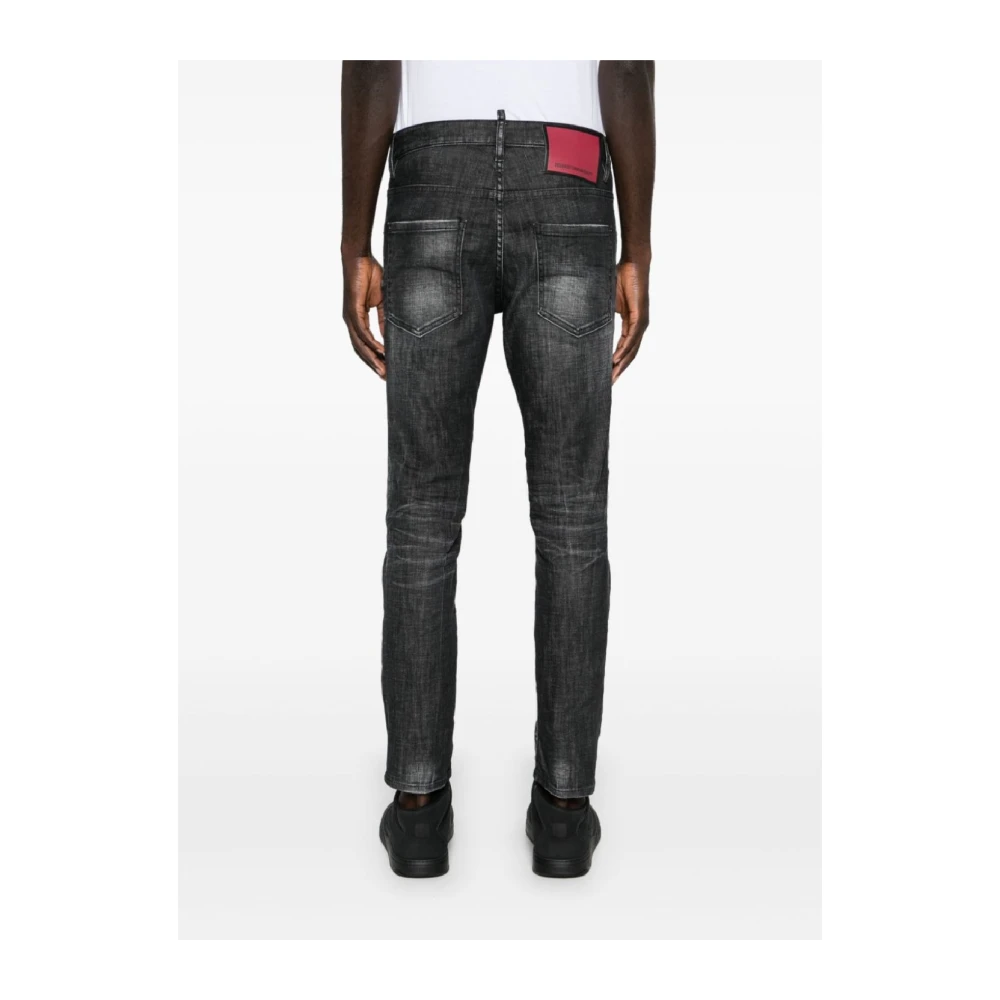 Dsquared2 Stijlvolle Heren 5-Pocket Broek Black Heren