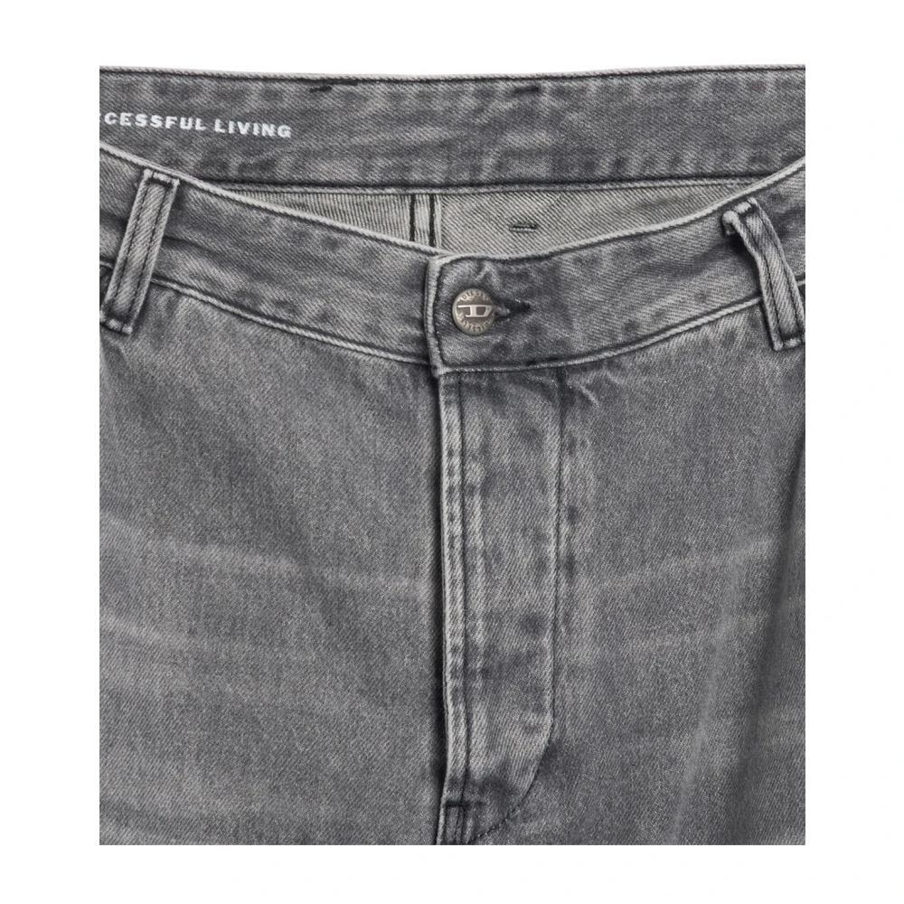 Diesel Cargo Baggy Jeans Urban Stijl Gray Dames