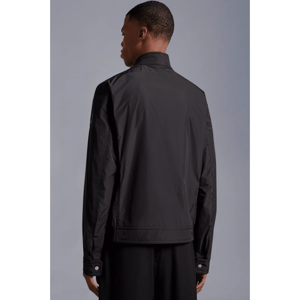 Moncler Zwarte Drome Biker Jas Black Heren
