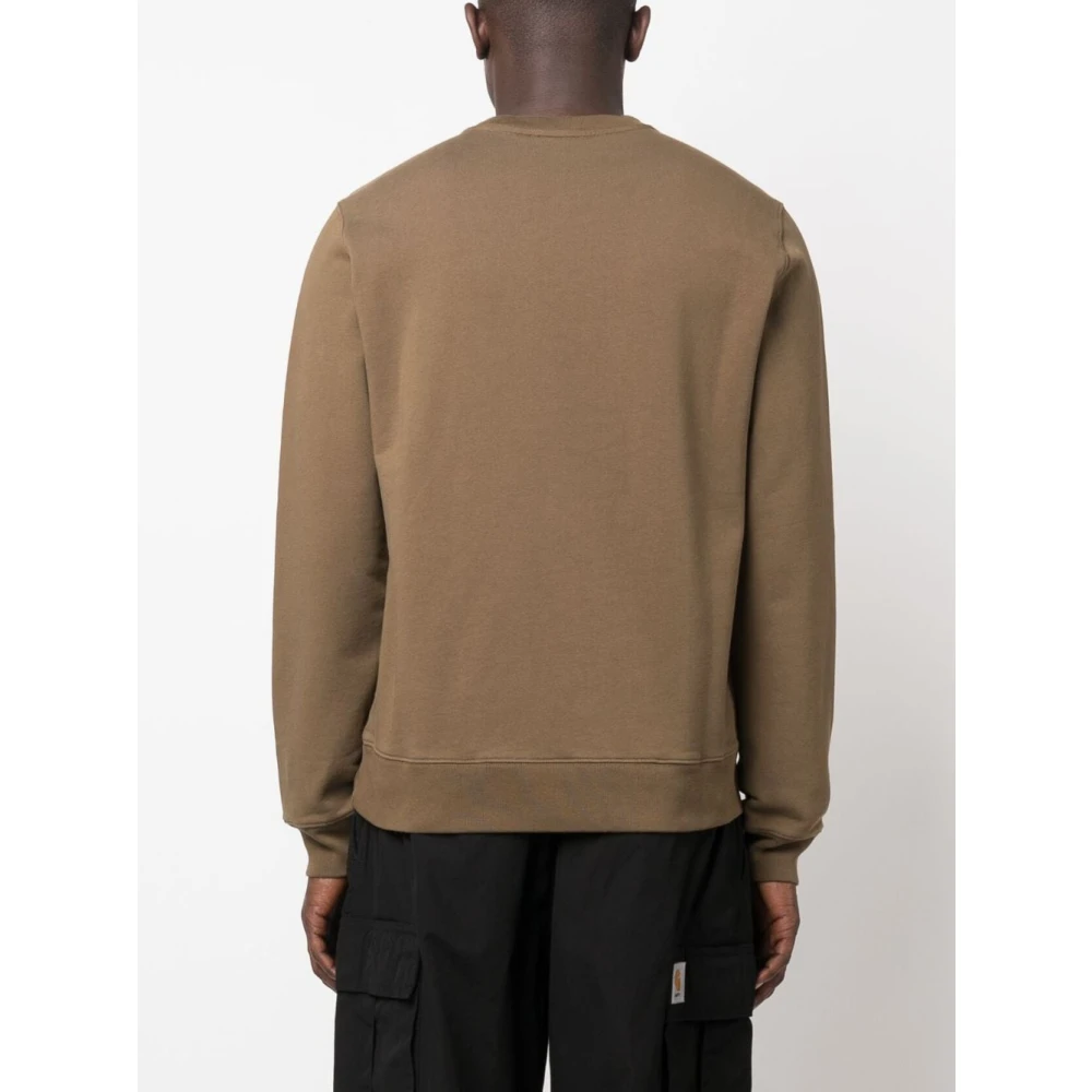 Maison Kitsuné Sweatshirts Hoodies Beige Heren