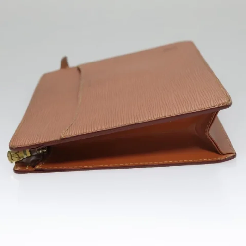 Louis Vuitton Vintage Pre-owned Leather clutches Brown Dames