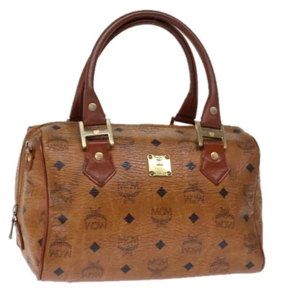 MCM Pre-owned Leather handbags Brown Dames