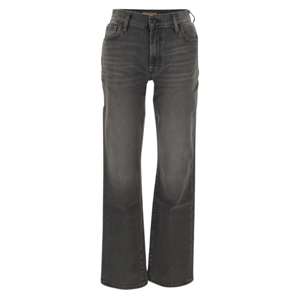 7 For All Mankind Ellie Straight Jeans Black Dames