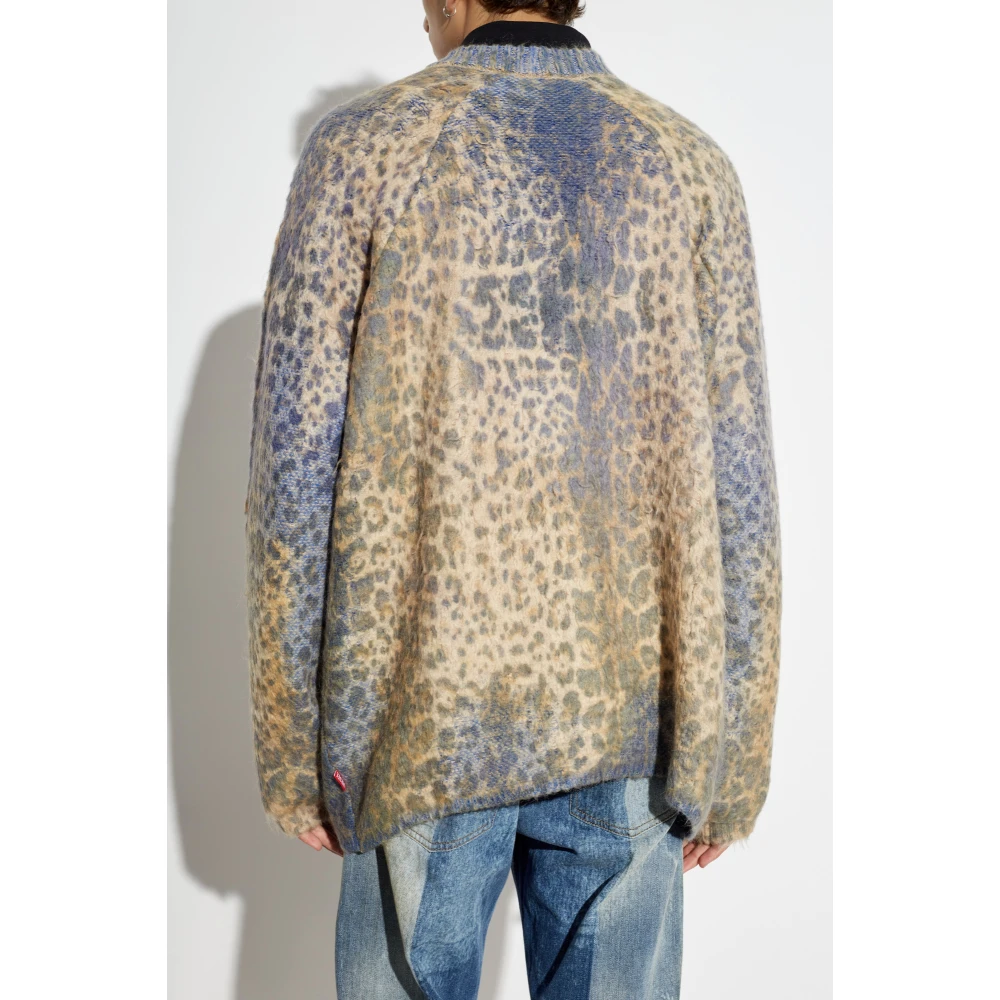 Diesel Vest met dierenmotief K-Penros-A Blue Heren