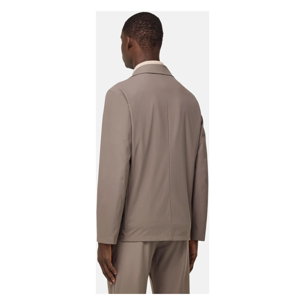 Boggi Milano B-Tech Stretch Nylon Jack Brown Heren