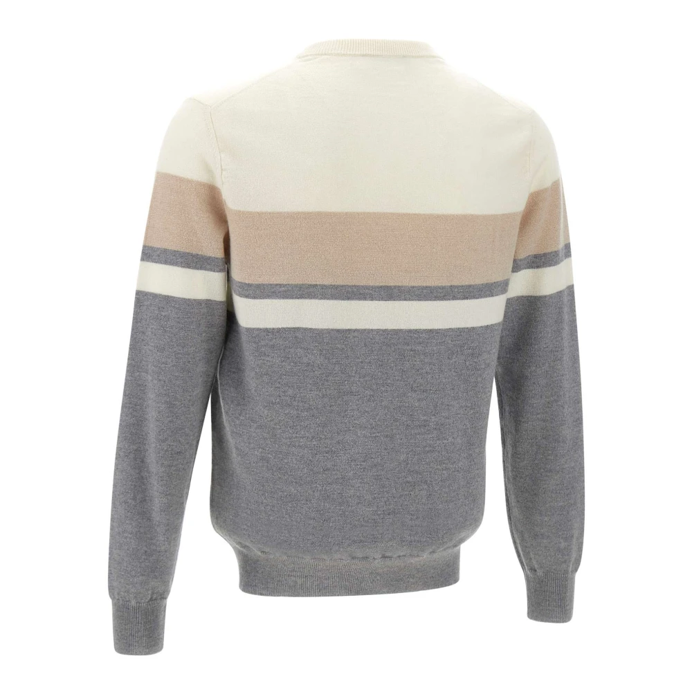 PESERICO Gestreepte wol kasjmier trui Multicolor Heren