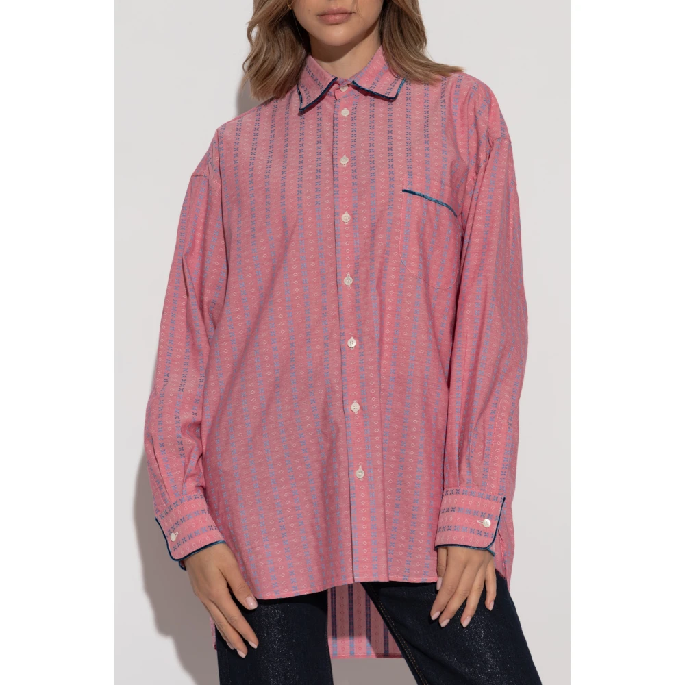ETRO Gestreept overhemd Pink Dames